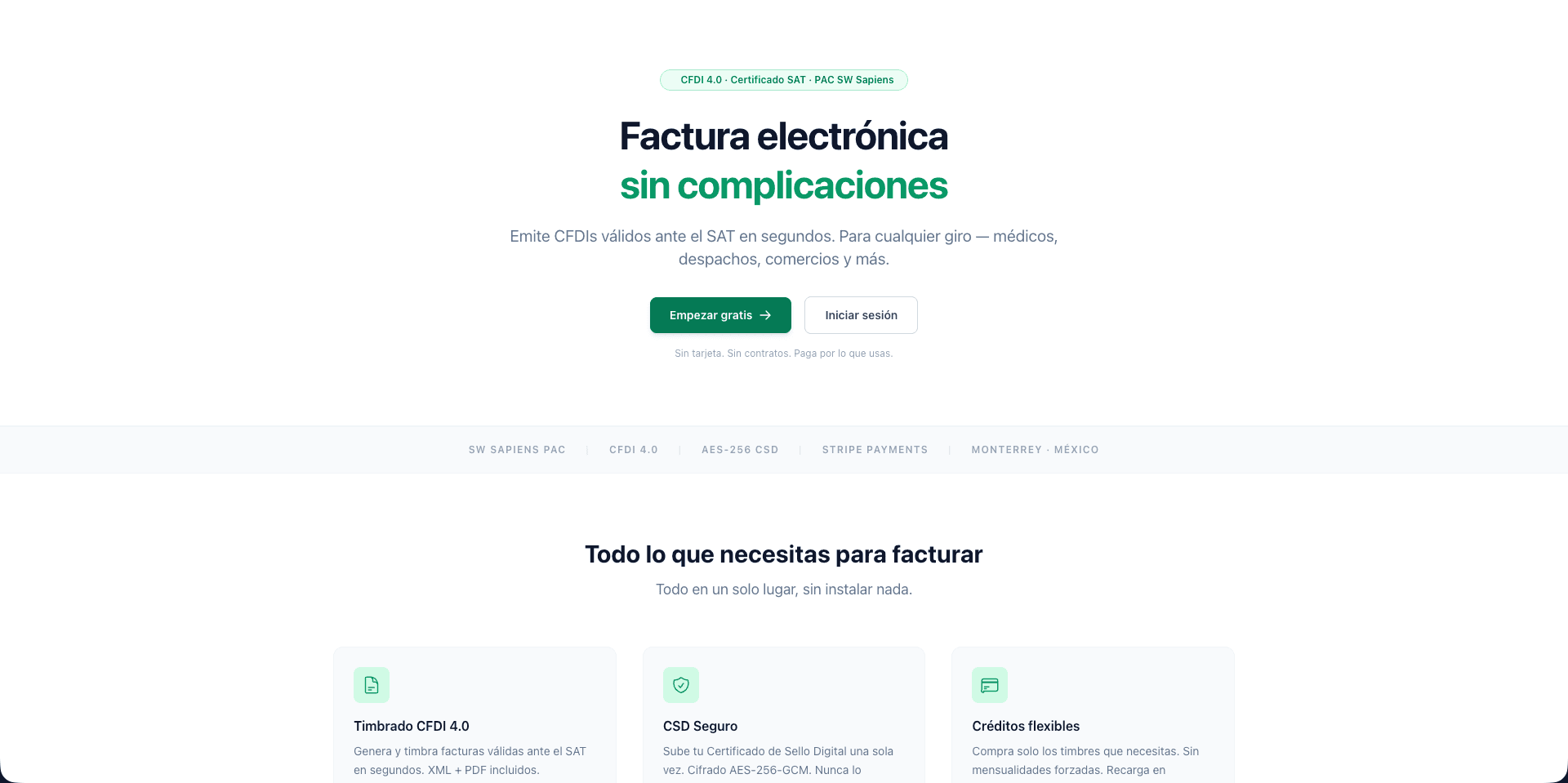 Pantalla de facturaalsat.com